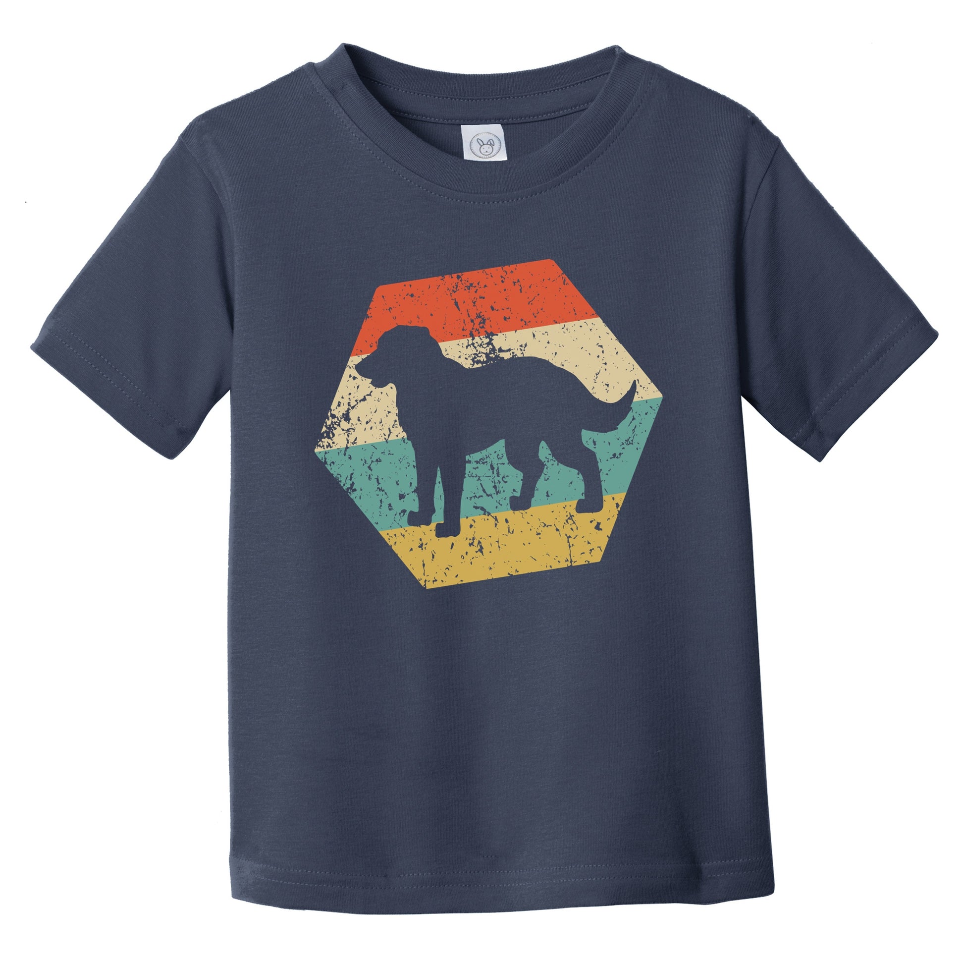 Chessie Dog Breed Retro Distressed Hexagon Infant Toddler T-Shirt