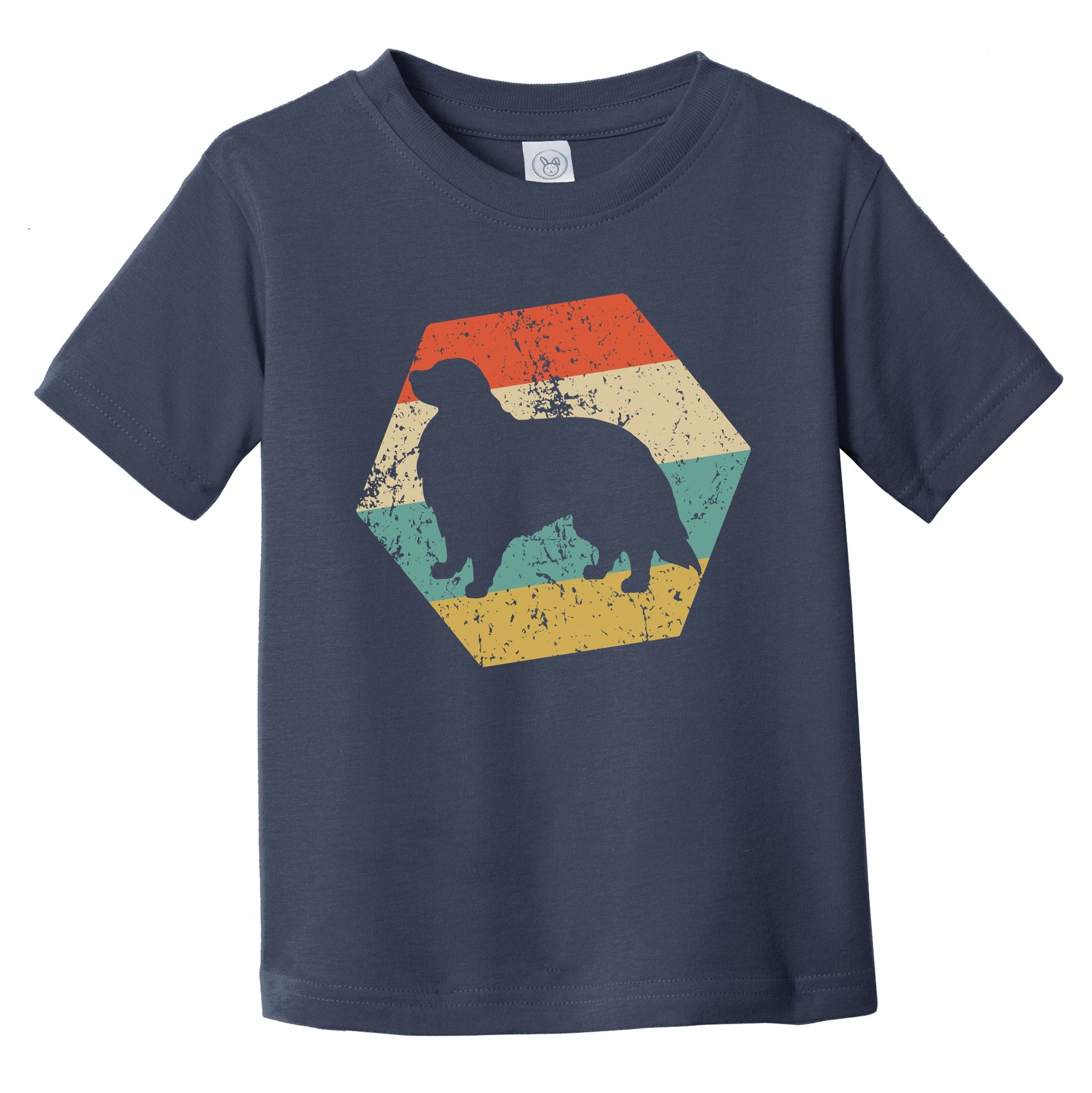 Great Pyrenees Dog Breed Retro Distressed Hexagon Infant Toddler T-Shirt