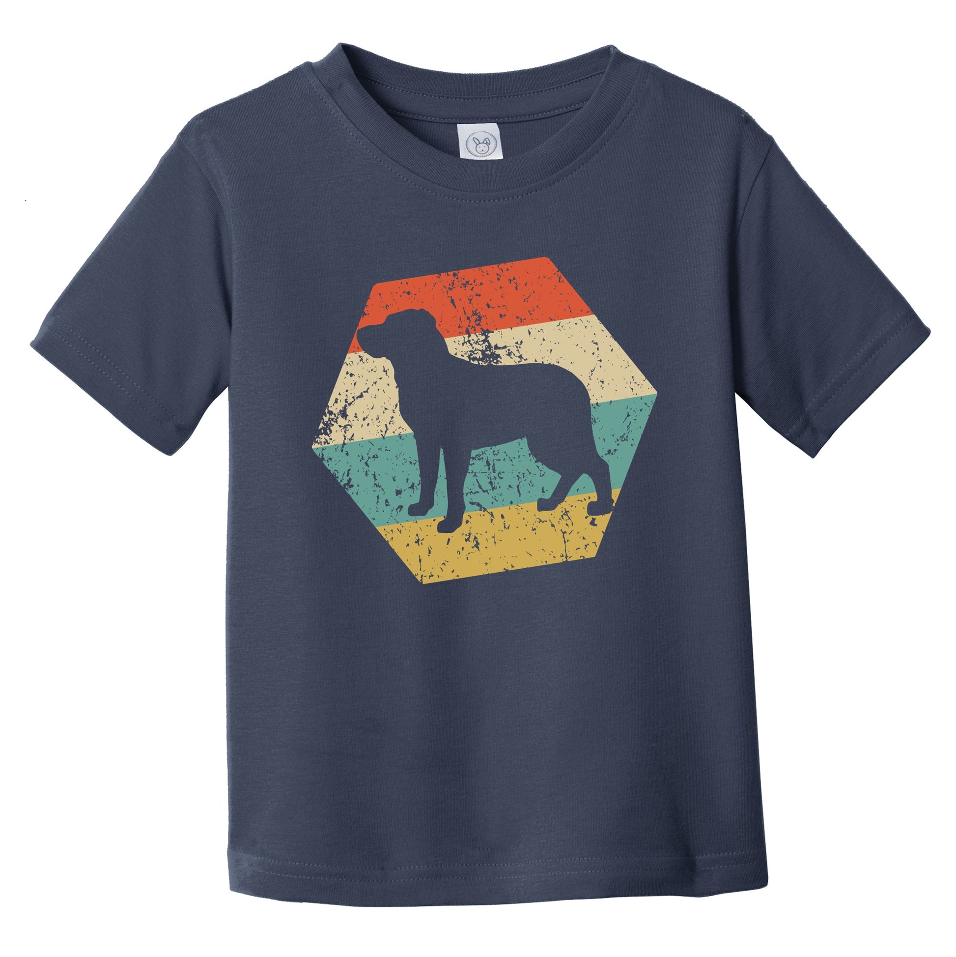 Greater Swiss Mountain Dog Breed Retro Distressed Hexagon Infant Toddler T-Shirt