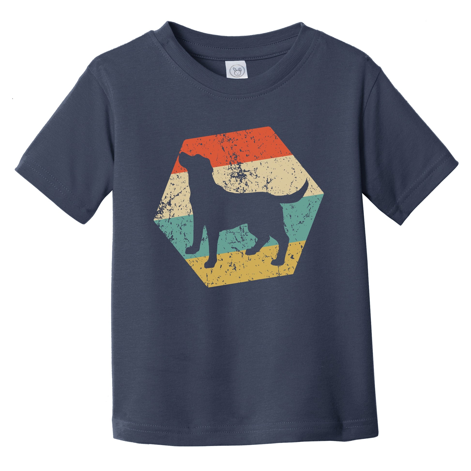 Chesapeake Bay Retriever Dog Breed Retro Distressed Hexagon Infant Toddler T-Shirt