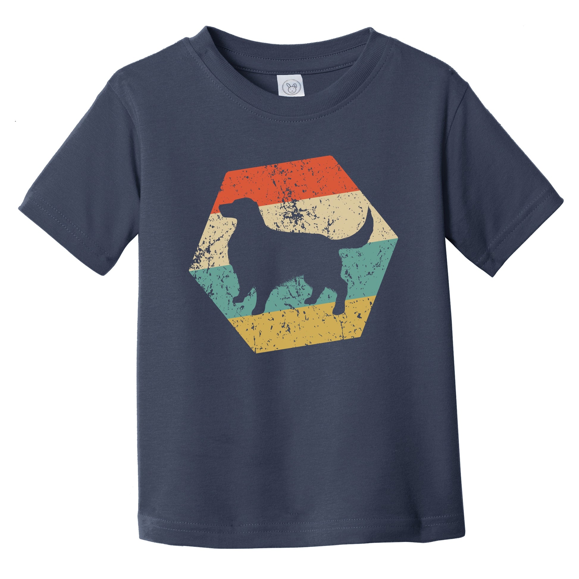 Irish Setter Dog Breed Retro Distressed Hexagon Infant Toddler T-Shirt