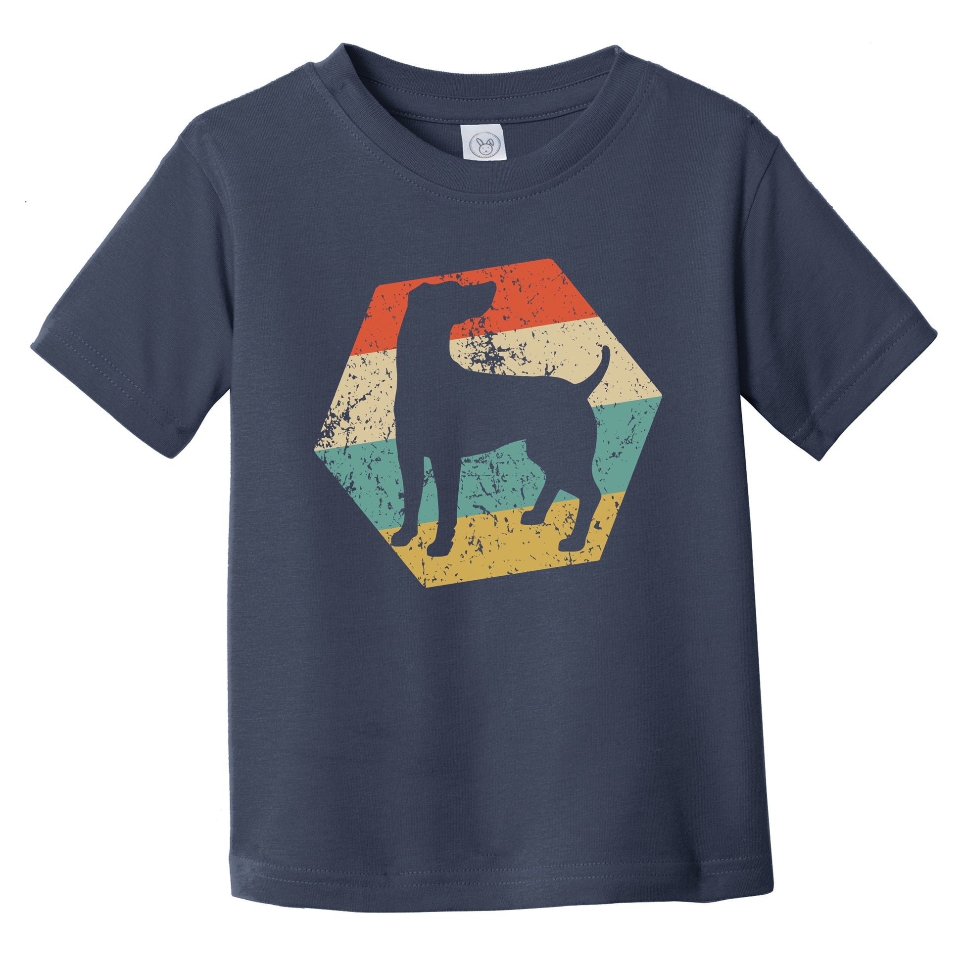 Weimaraner Dog Breed Retro Distressed Hexagon Infant Toddler T-Shirt
