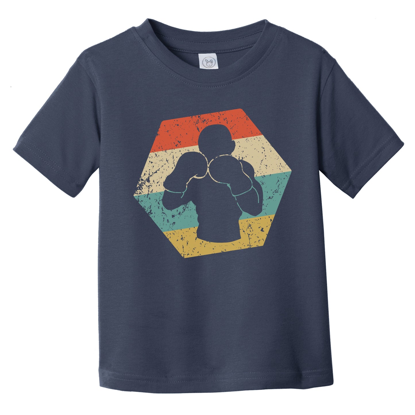 Boxing Retro Distressed Hexagon Boxer Infant Toddler T-Shirt