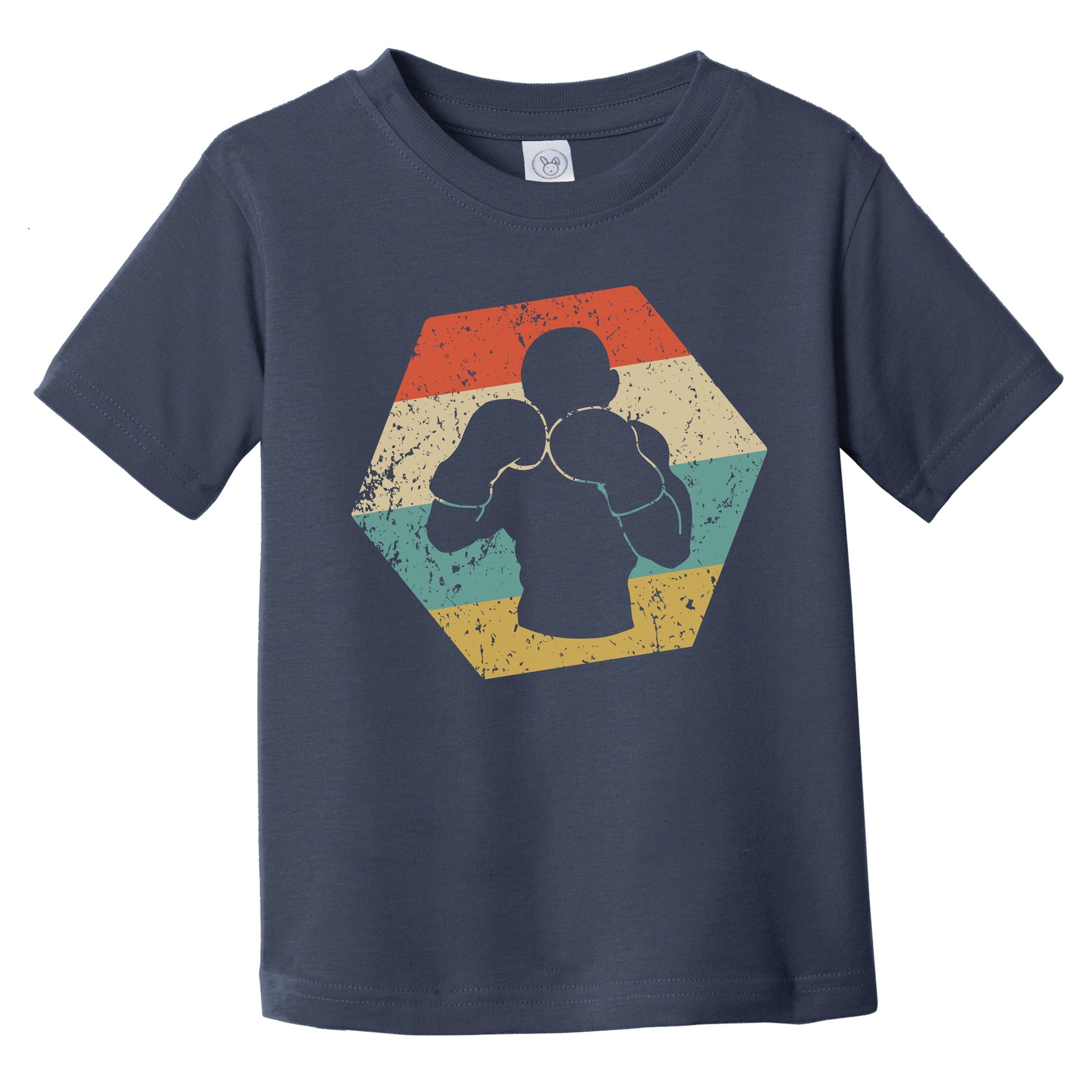 Boxing Retro Distressed Hexagon Boxer Infant Toddler T-Shirt