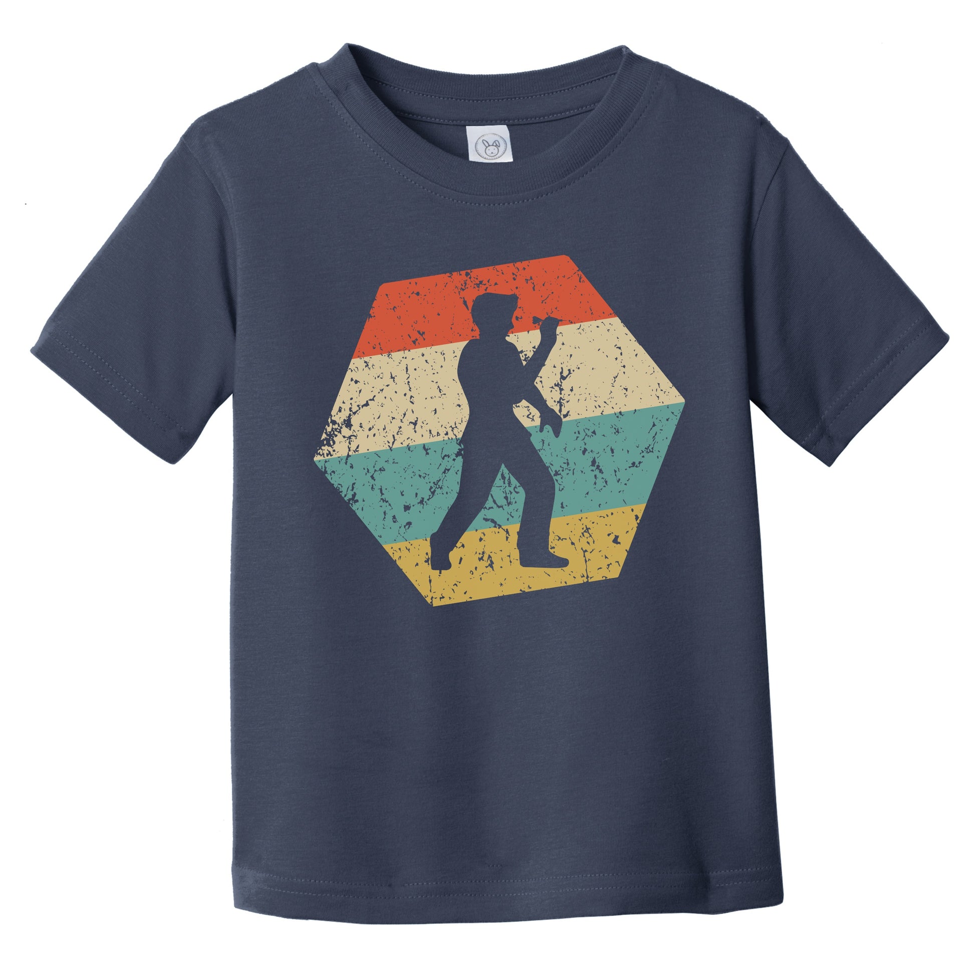 Darts Retro Distressed Hexagon Darts Player Infant Toddler T-Shirt