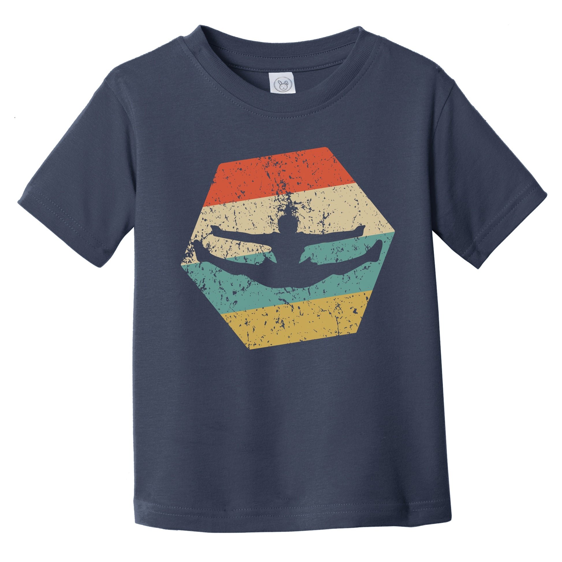 Cheerleading Retro Distressed Hexagon Cheerleader Infant Toddler T-Shirt