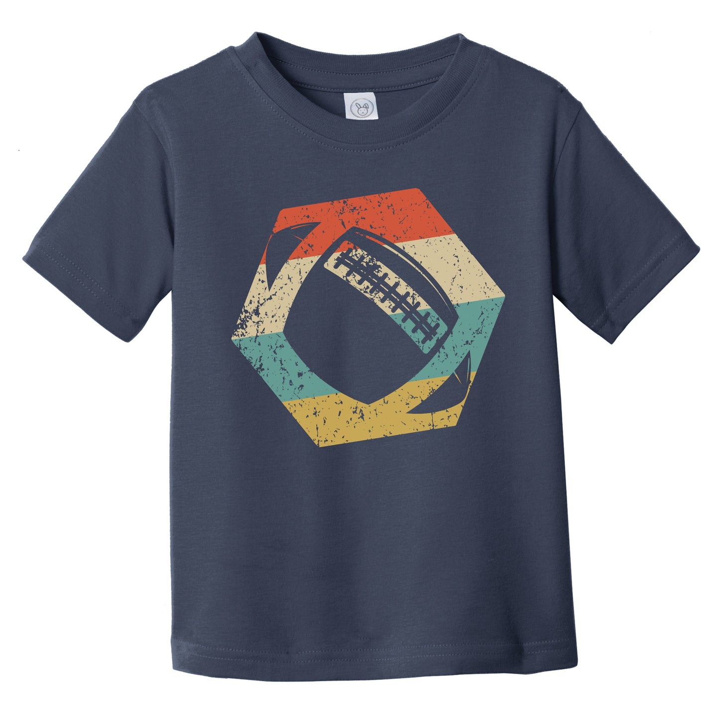 Football Retro Distressed Hexagon Ball Infant Toddler T-Shirt