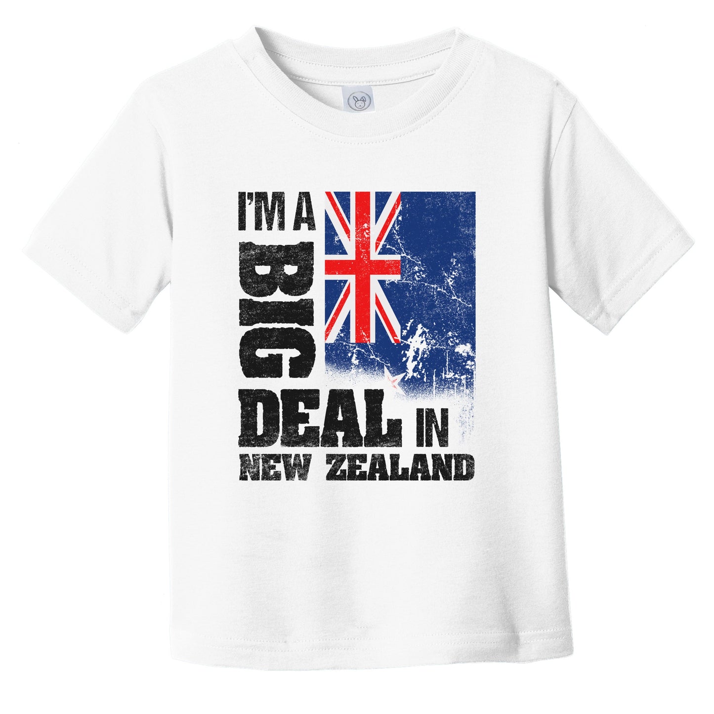 I'm A Big Deal In New Zealand Funny Kiwi Flag Infant Toddler T-Shirt