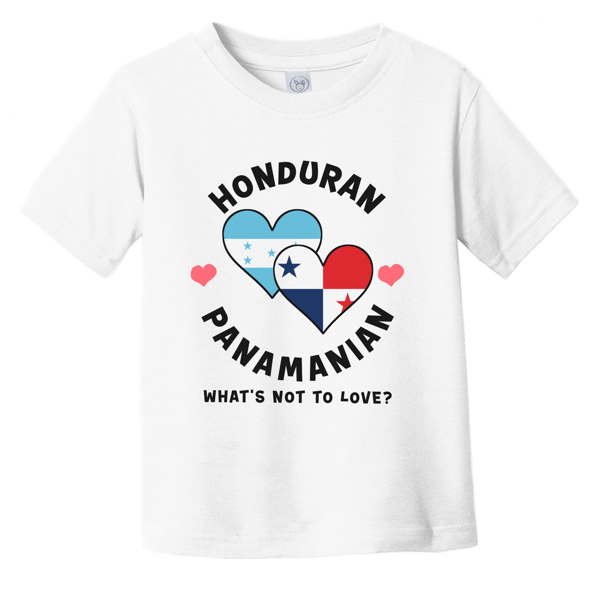 Honduran Panamanian What's Not To Love Heart Flags Infant Toddler T-Shirt