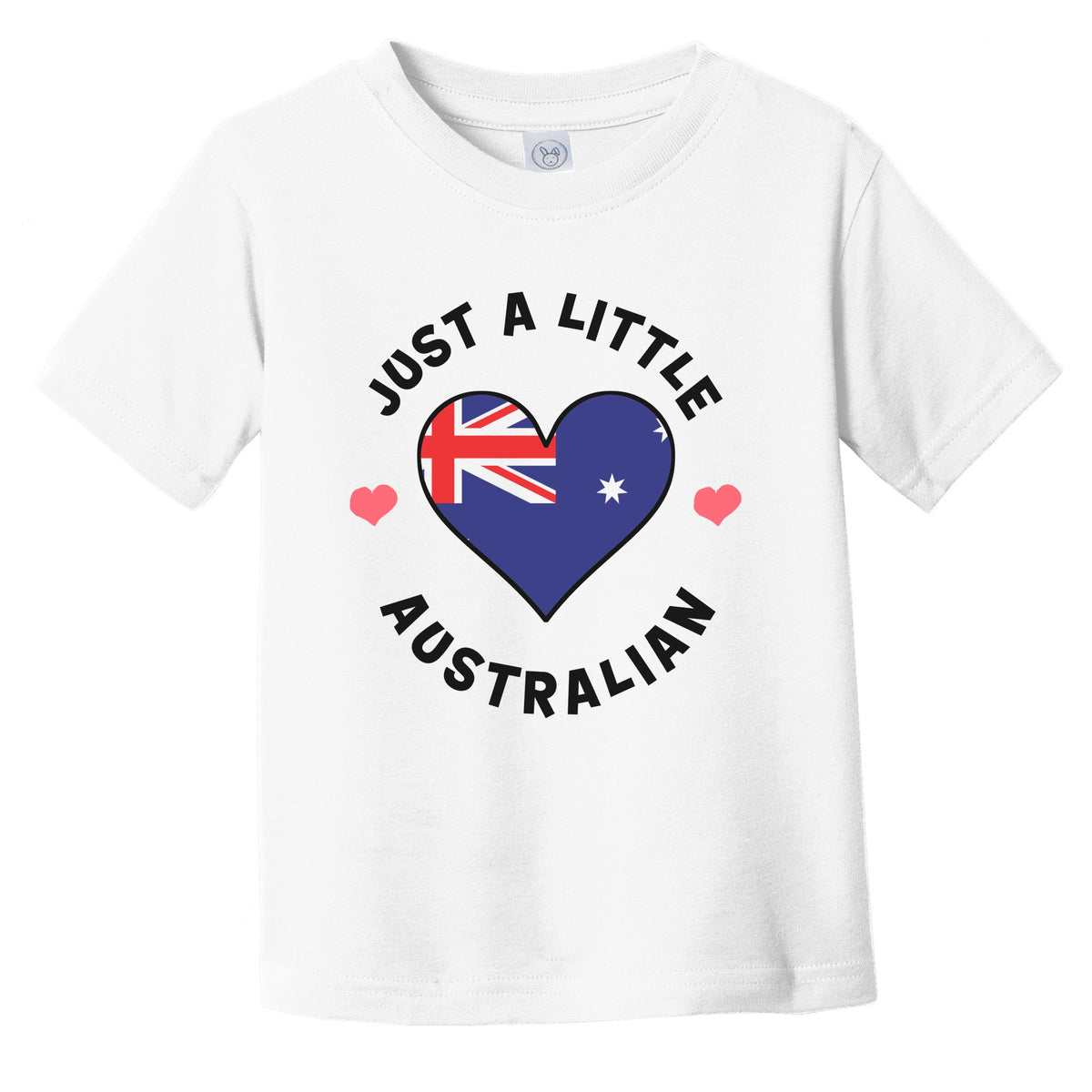 Australian Flag Heart Just A Little Australian Australia Infant Toddler T-Shirt