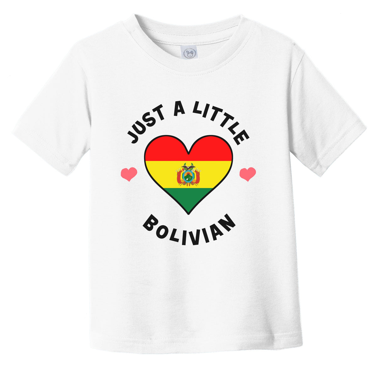 Bolivian Flag Heart Just A Little Bolivian Bolivia Infant Toddler T-Shirt
