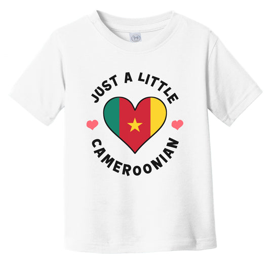Cameroonian Flag Heart Just A Little Cameroonian Cameroon Infant Toddler T-Shirt