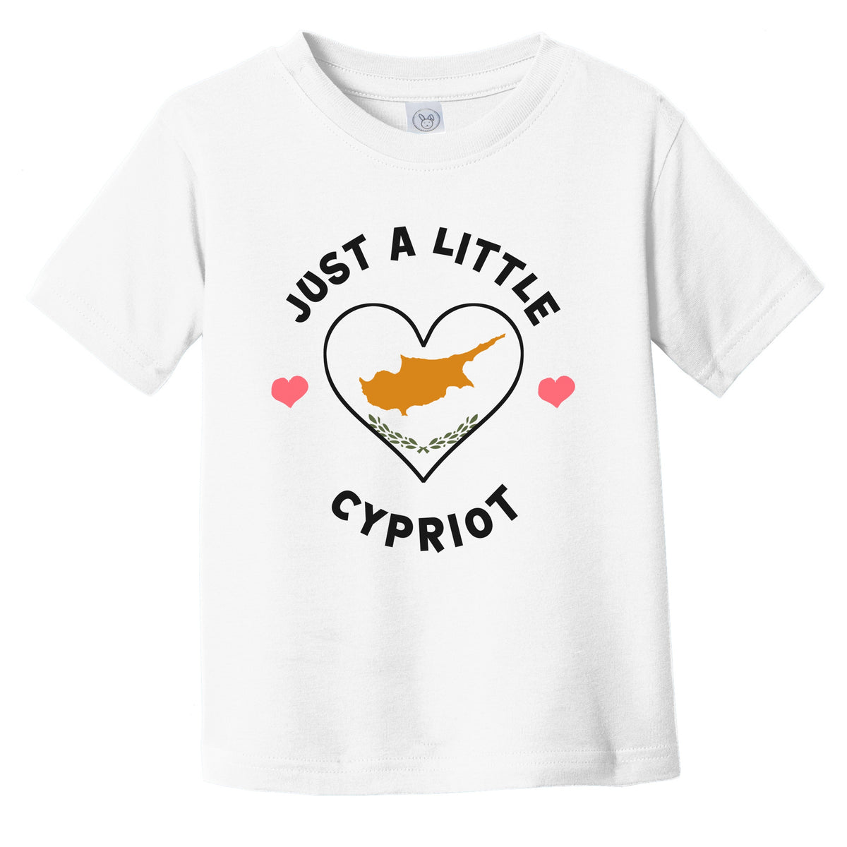 Cypriot Flag Heart Just A Little Cypriot Cyprus Infant Toddler T-Shirt