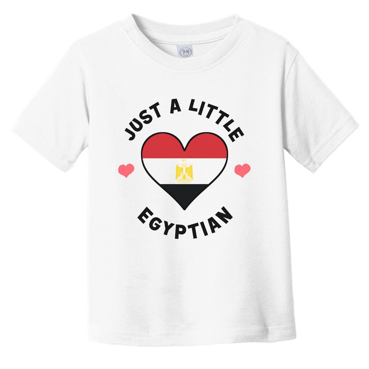 Egyptian Flag Heart Just A Little Egyptian Egypt Infant Toddler T-Shirt