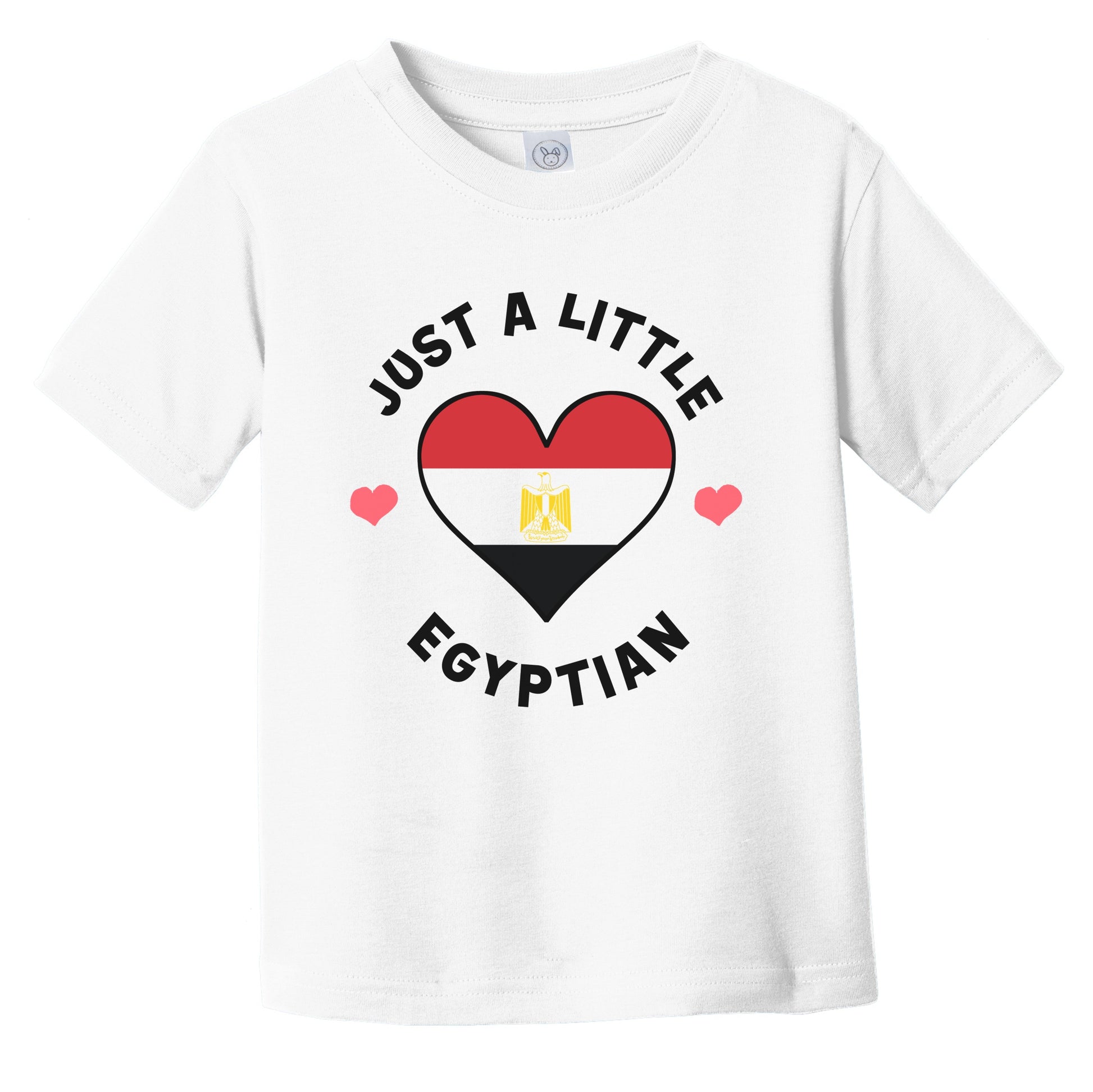 Egyptian Flag Heart Just A Little Egyptian Egypt Infant Toddler T-Shirt