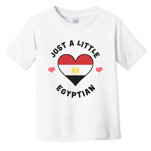 Egyptian Flag Heart Just A Little Egyptian Egypt Infant Toddler T-Shirt