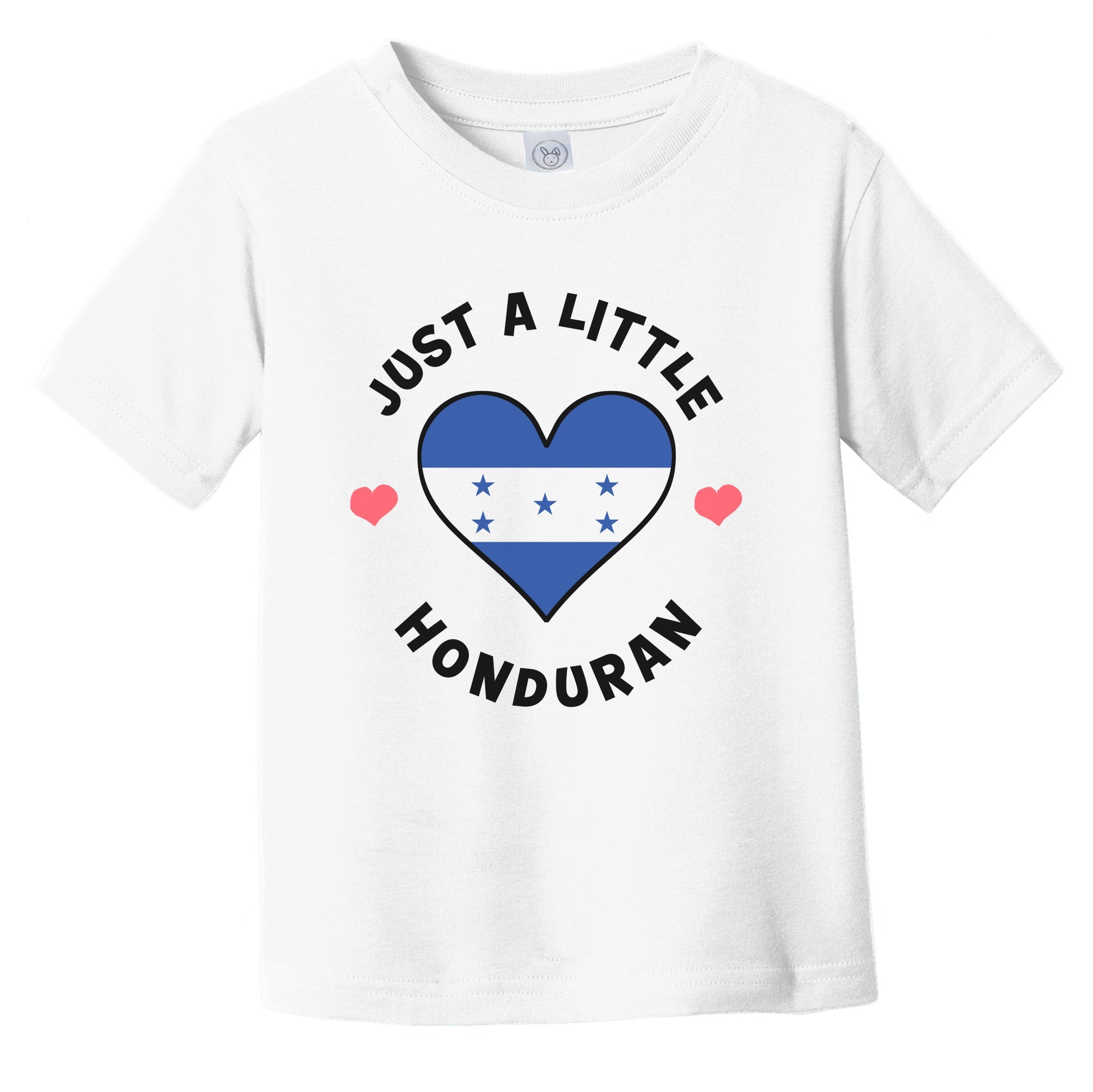 Honduran Flag Heart Just A Little Honduran Honduras Infant Toddler T-Shirt