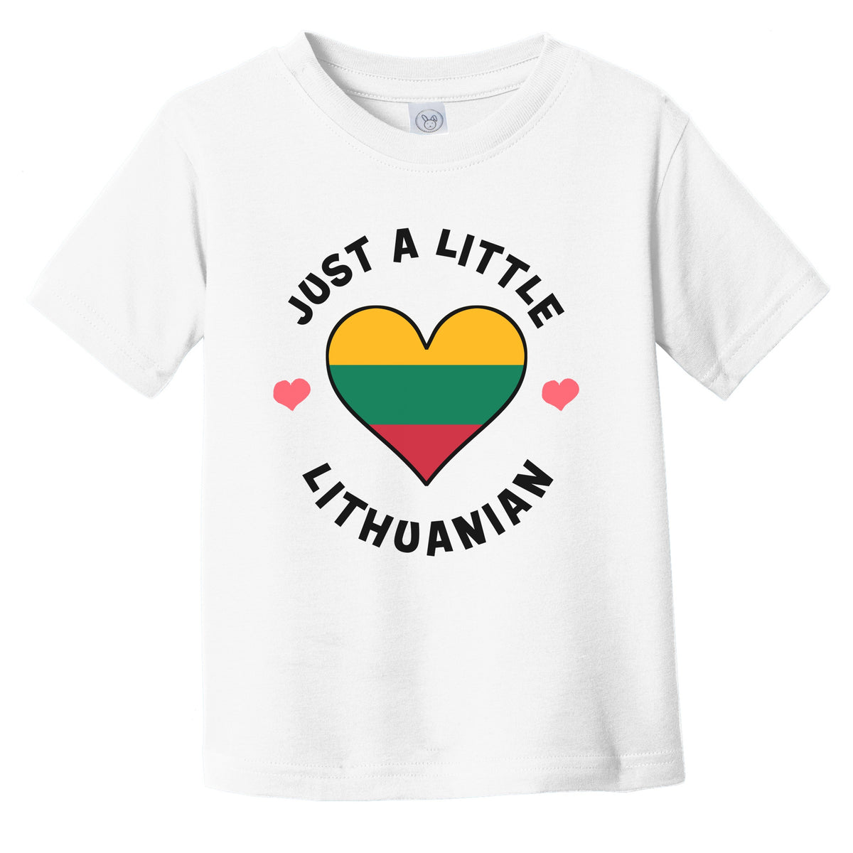 Lithuanian Flag Heart Just A Little Lithuanian Lithuania Infant Toddler T-Shirt