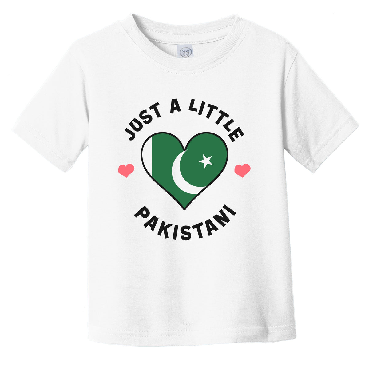 Pakistani Flag Heart Just A Little Pakistani Pakistan Infant Toddler T-Shirt