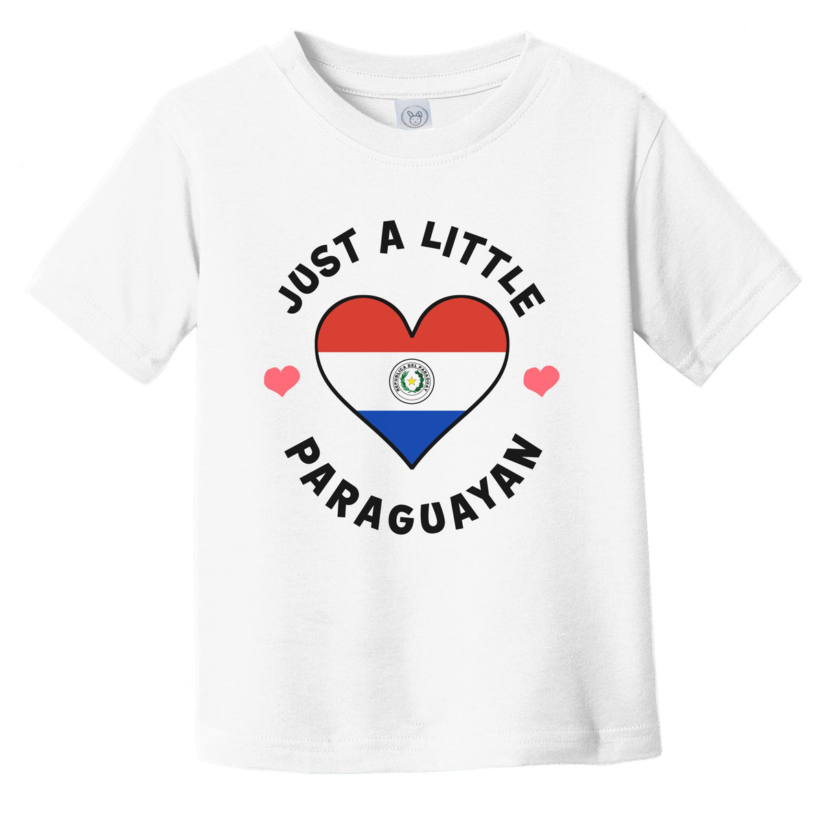 Paraguayan Flag Heart Just A Little Paraguayan Paraguay Infant Toddler T-Shirt