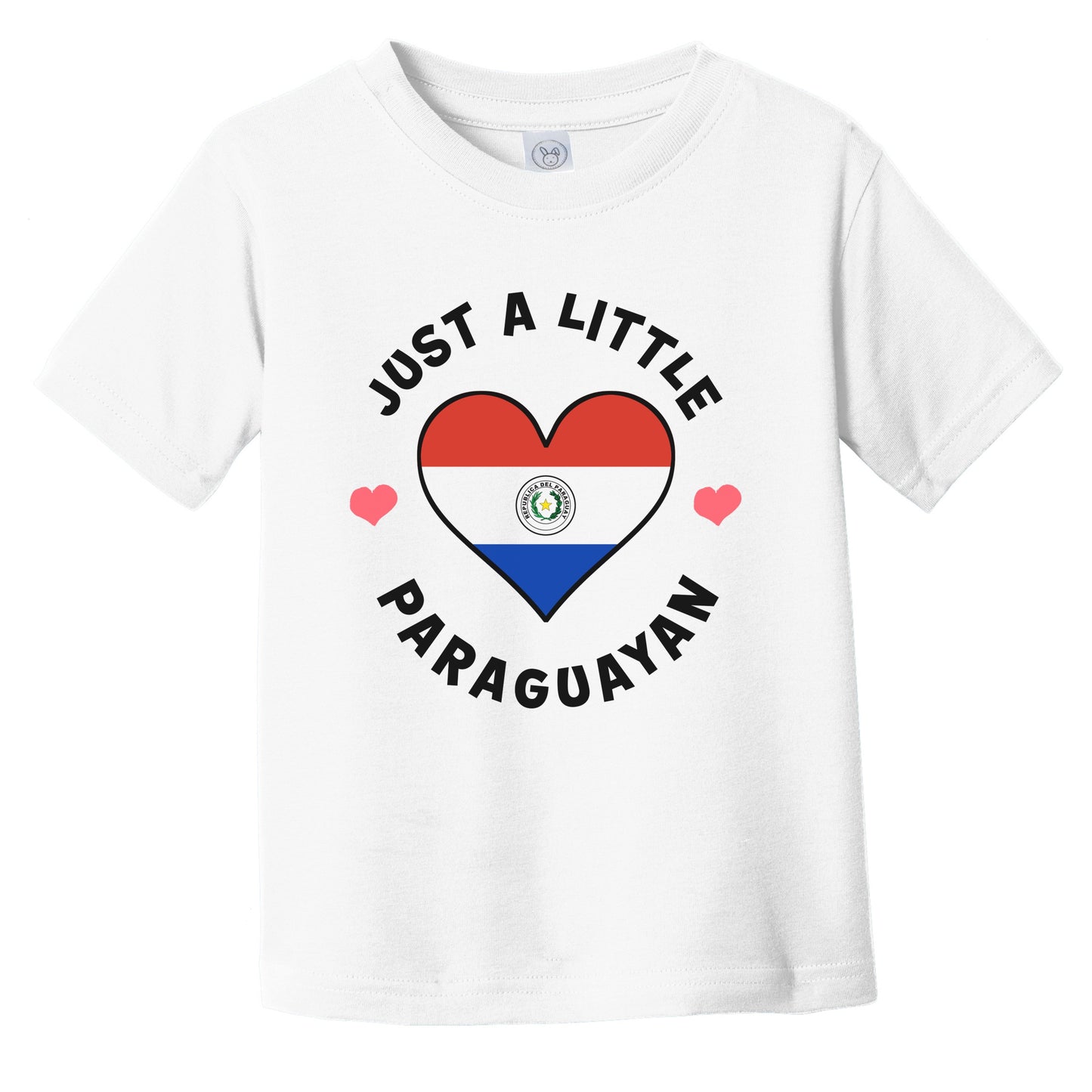 Paraguayan Flag Heart Just A Little Paraguayan Paraguay Infant Toddler T-Shirt