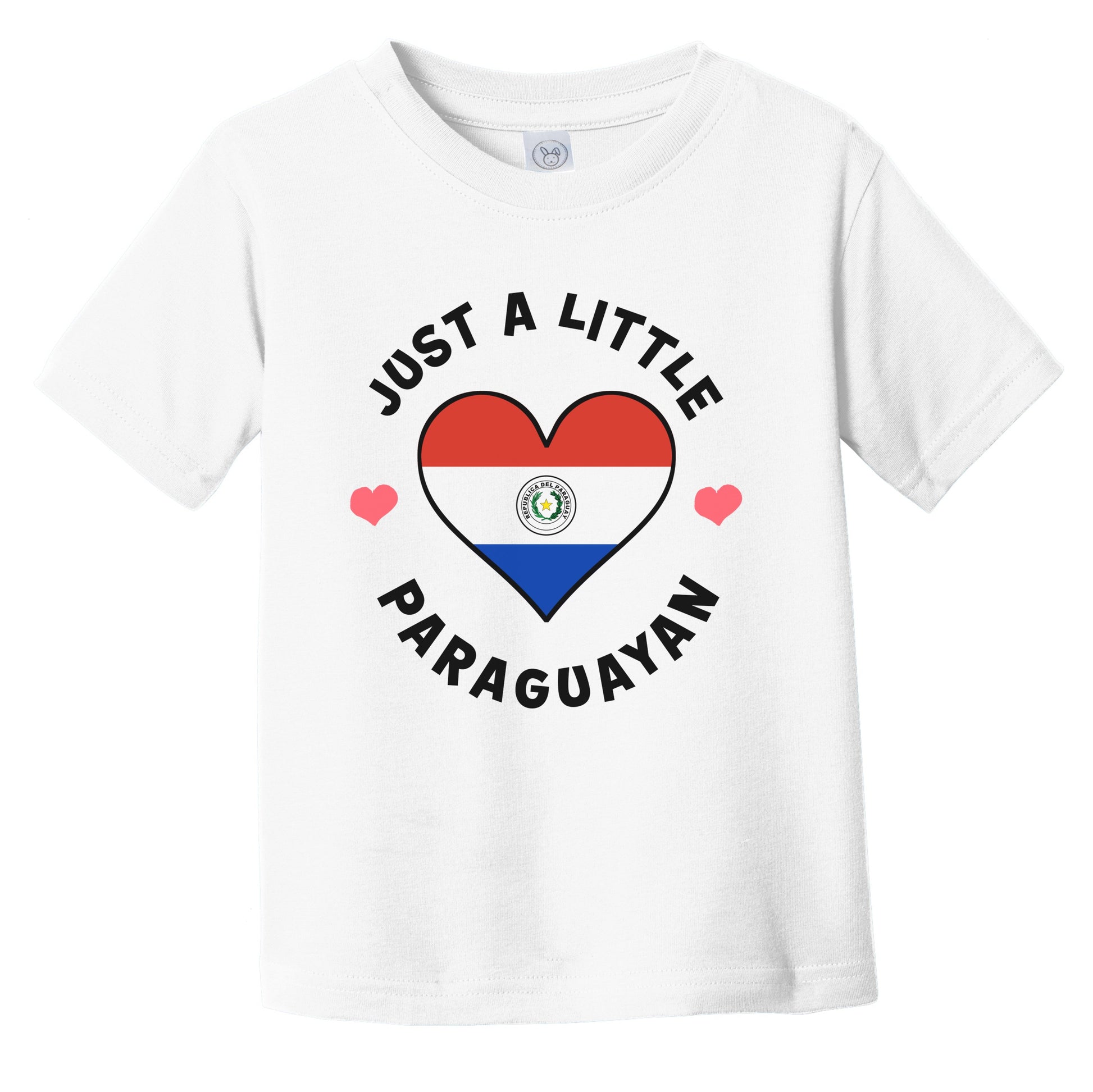 Paraguayan Flag Heart Just A Little Paraguayan Paraguay Infant Toddler T-Shirt