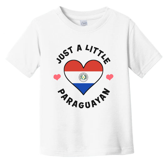 Paraguayan Flag Heart Just A Little Paraguayan Paraguay Infant Toddler T-Shirt