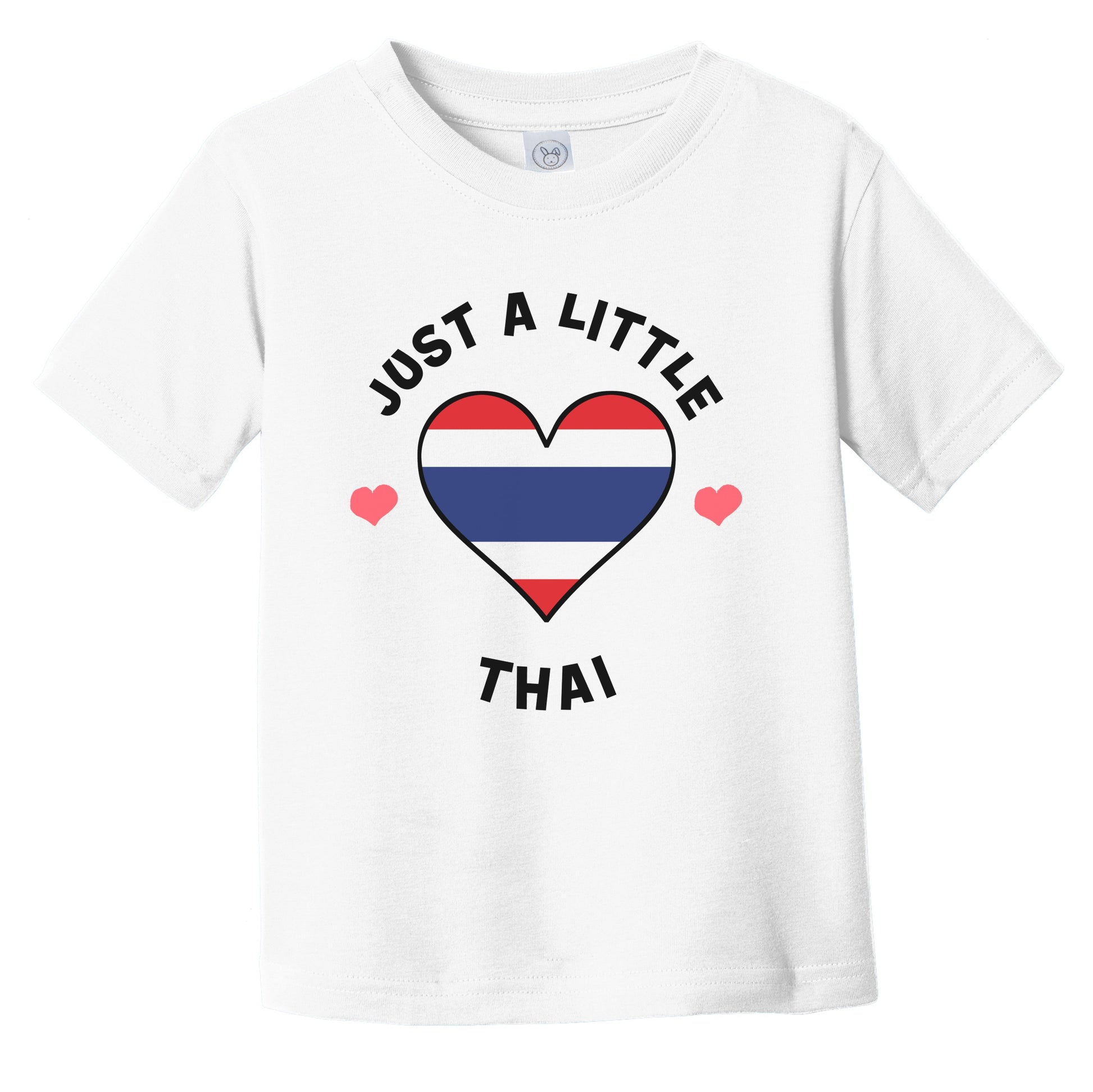 Thai Flag Heart Just A Little Thai Thailand Infant Toddler T-Shirt