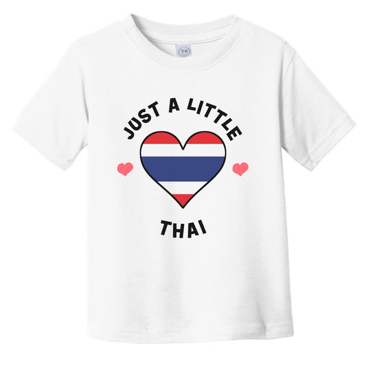 Thai Flag Heart Just A Little Thai Thailand Infant Toddler T-Shirt