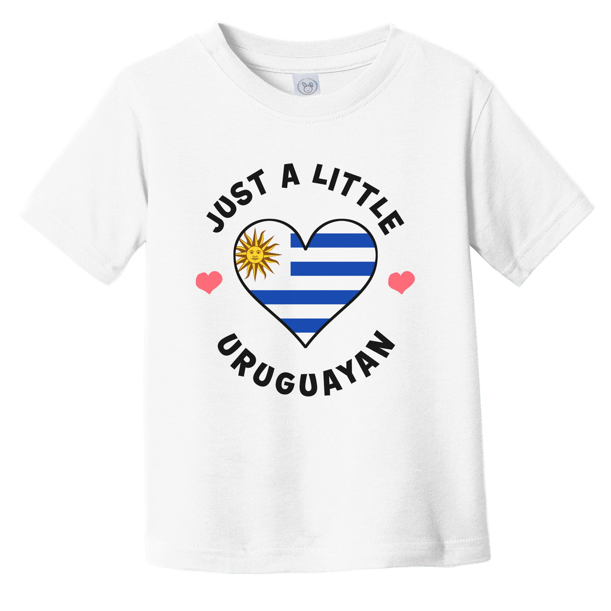 Uruguayan Flag Heart Just A Little Uruguayan Uruguay Infant Toddler T-Shirt