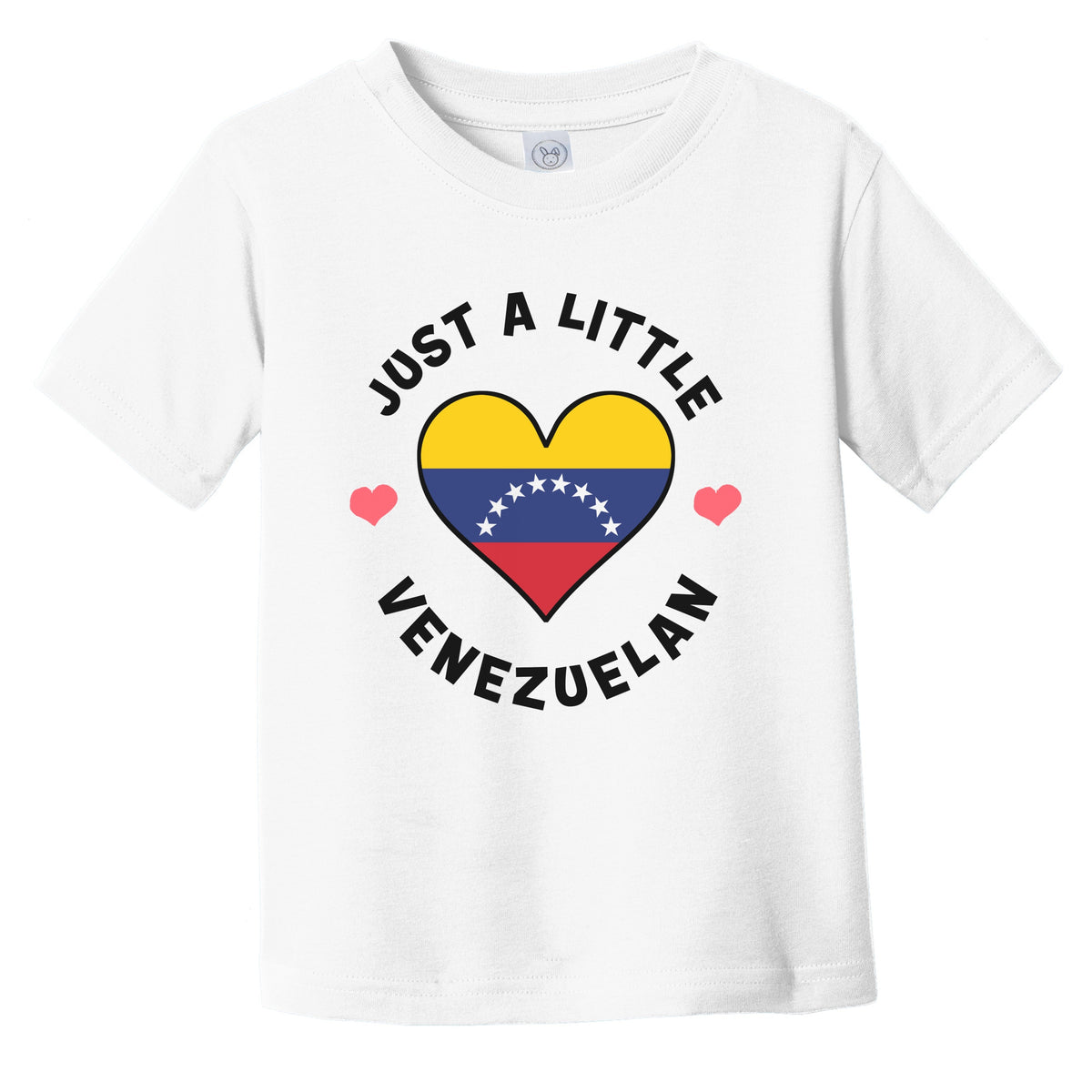 Venezuelan Flag Heart Just A Little Venezuelan Venezuela Infant Toddler T-Shirt