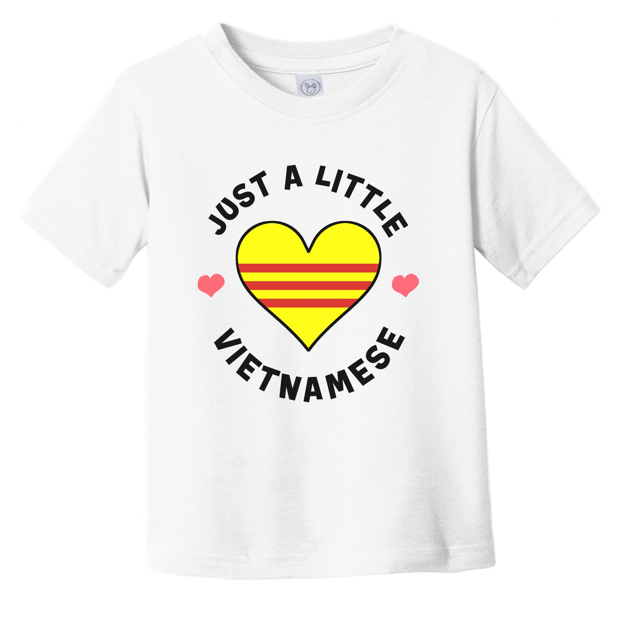 Vietnamese Flag Heart Just A Little Vietnamese Vietnam Infant Toddler T-Shirt