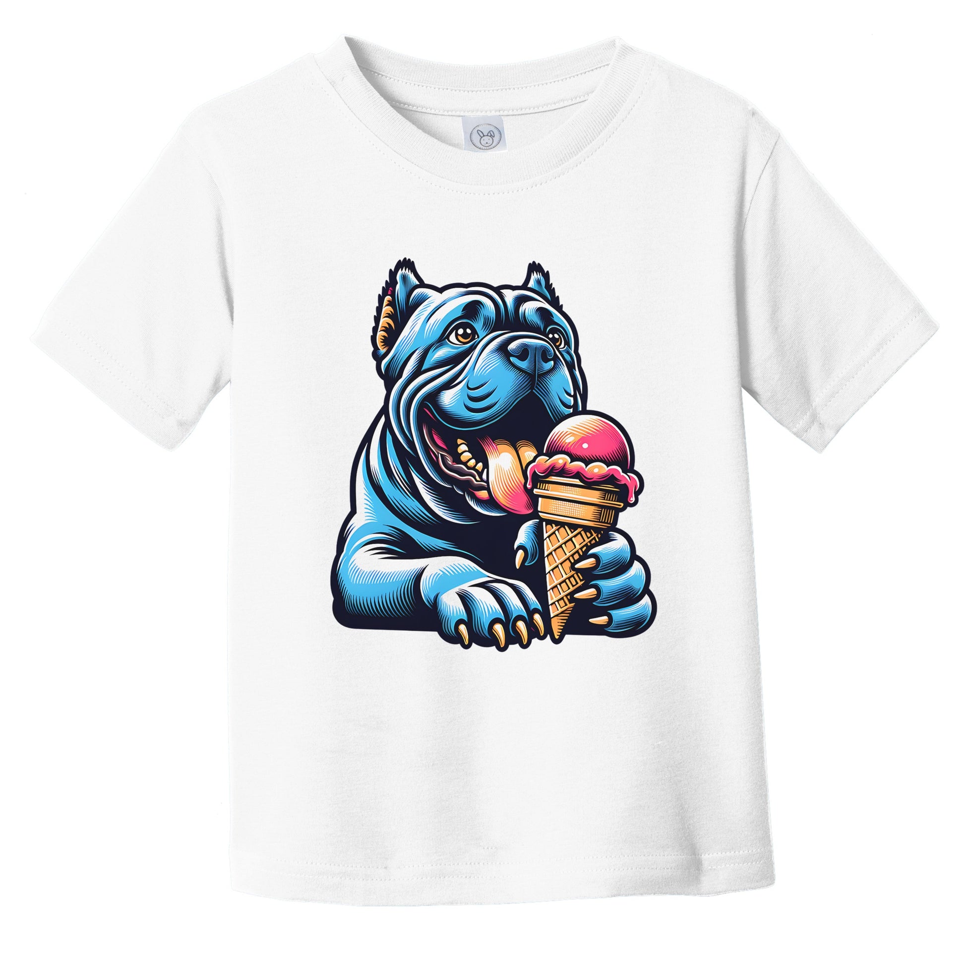 Cane Corso Eating Ice Cream Cone Cute Dog Infant Toddler T-Shirt