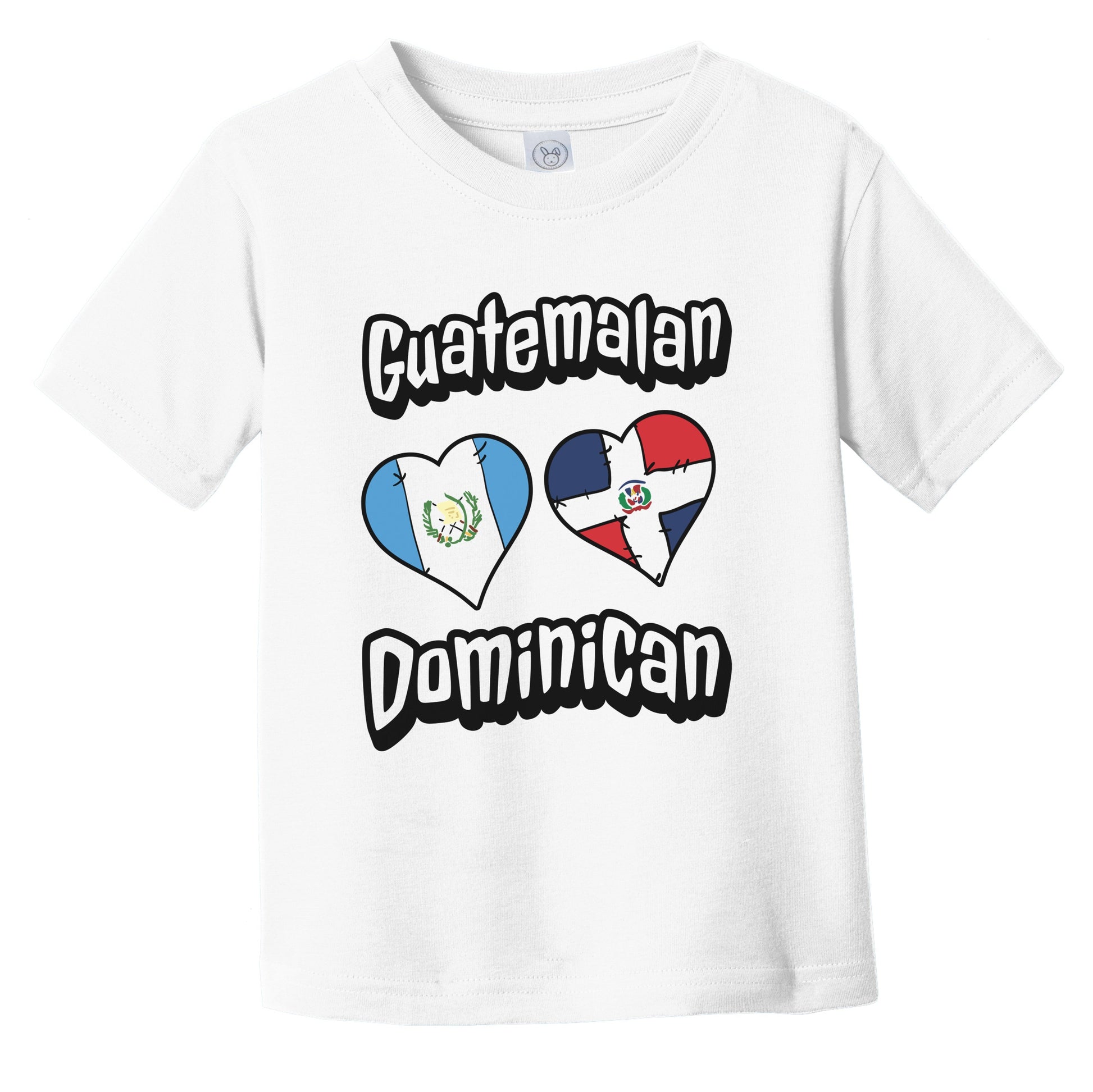 Guatemalan Dominican Hearts Guatemala Dominican Republic Infant Toddler T-Shirt