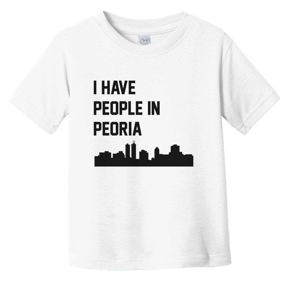 I Have People In Peoria Illinois Skyline Infant Toddler T-Shirt