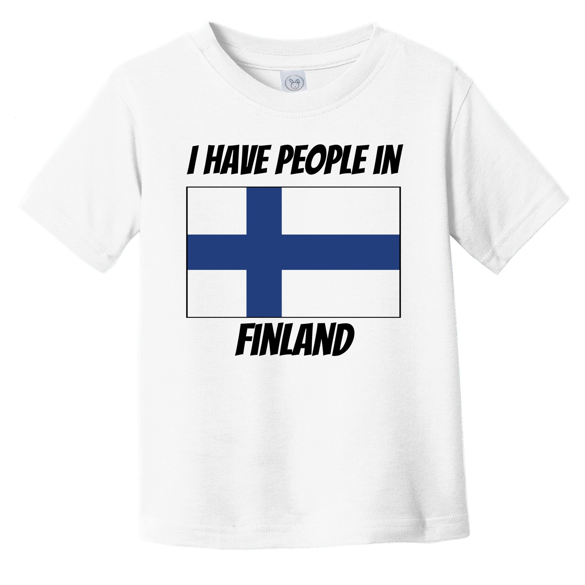 Finnish Flag I Have People In Finland Infant Toddler T-Shirt