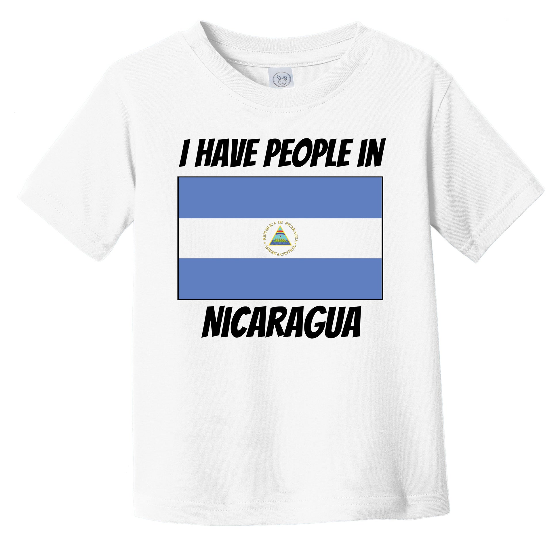 Nicaraguan Flag I Have People In Nicaragua Infant Toddler T-Shirt