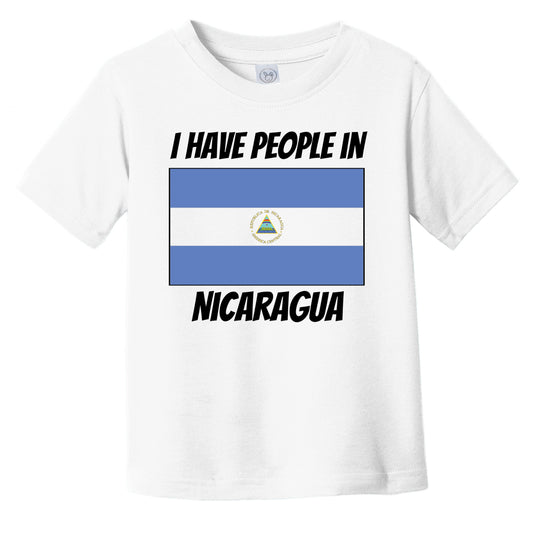 Nicaraguan Flag I Have People In Nicaragua Infant Toddler T-Shirt