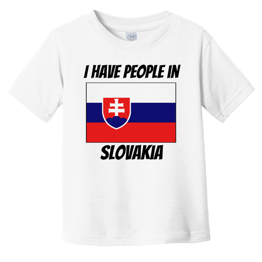 Slovakian Flag I Have People In Slovakia Infant Toddler T-Shirt