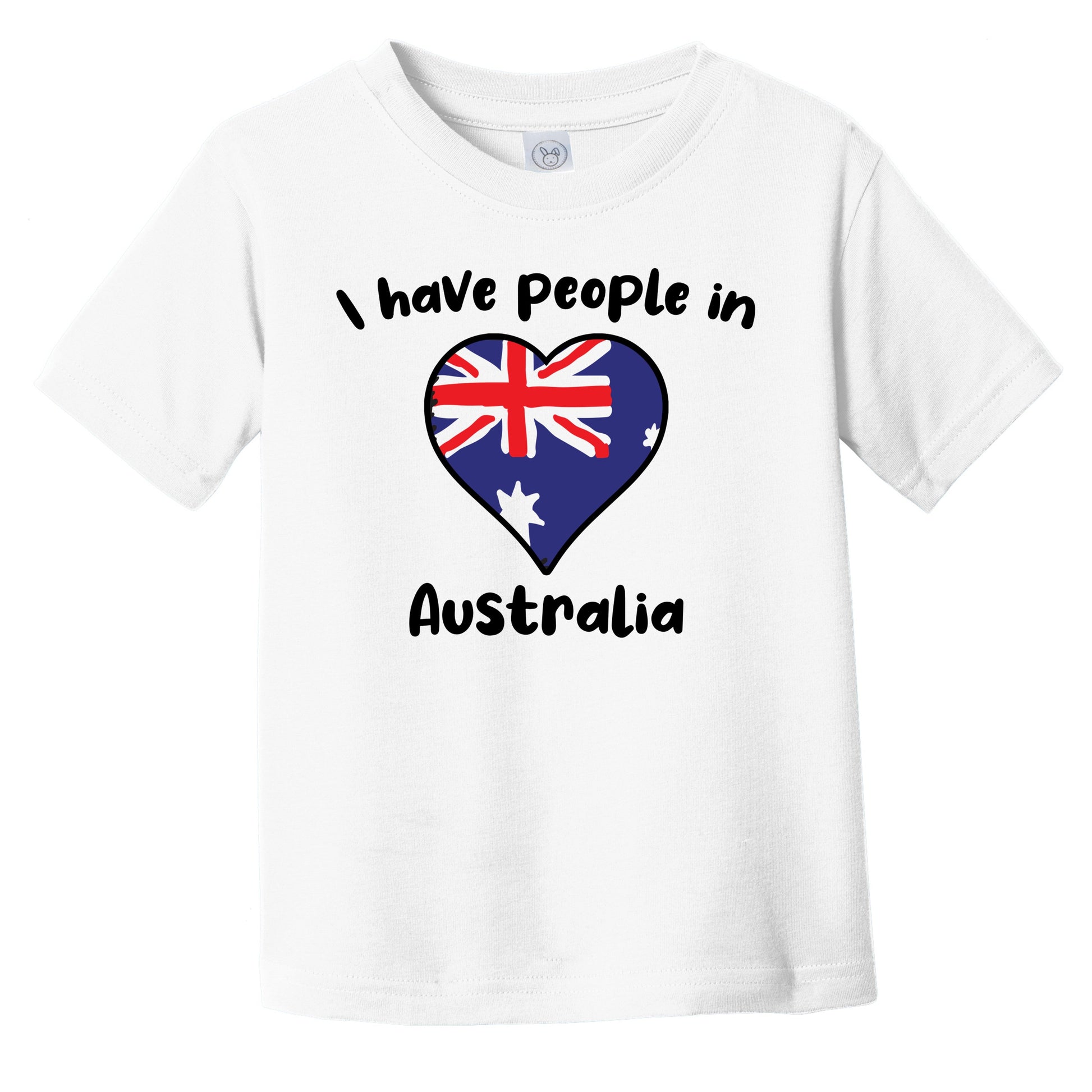 Australian Flag Heart I Have People In Australia Infant Toddler T-Shirt