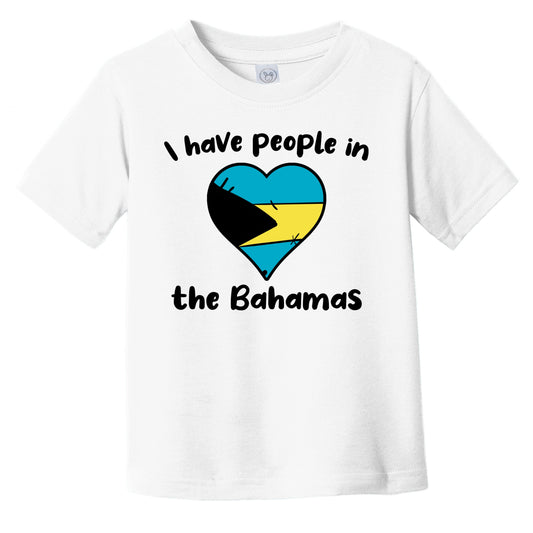 Bahamian Flag Heart I Have People In the Bahamas Infant Toddler T-Shirt