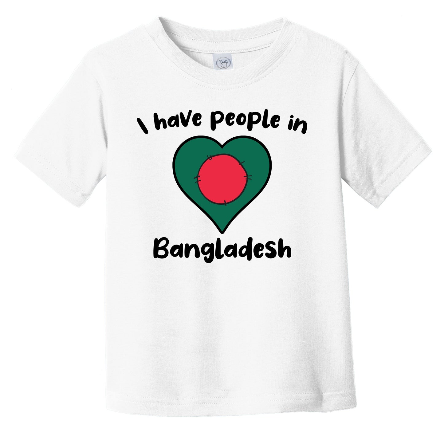 Bangladeshi Flag Heart I Have People In Bangladesh Infant Toddler T-Shirt