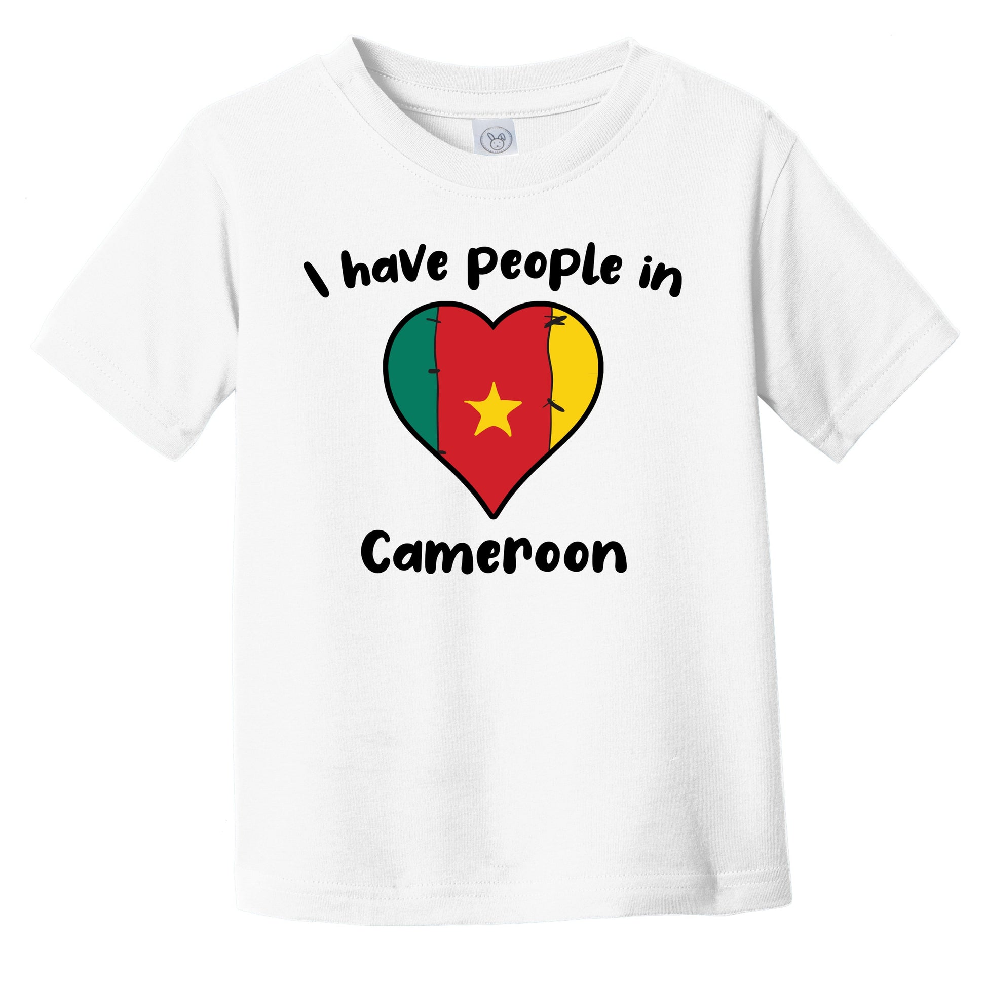 Cameroonian Flag Heart I Have People In Cameroon Infant Toddler T-Shirt