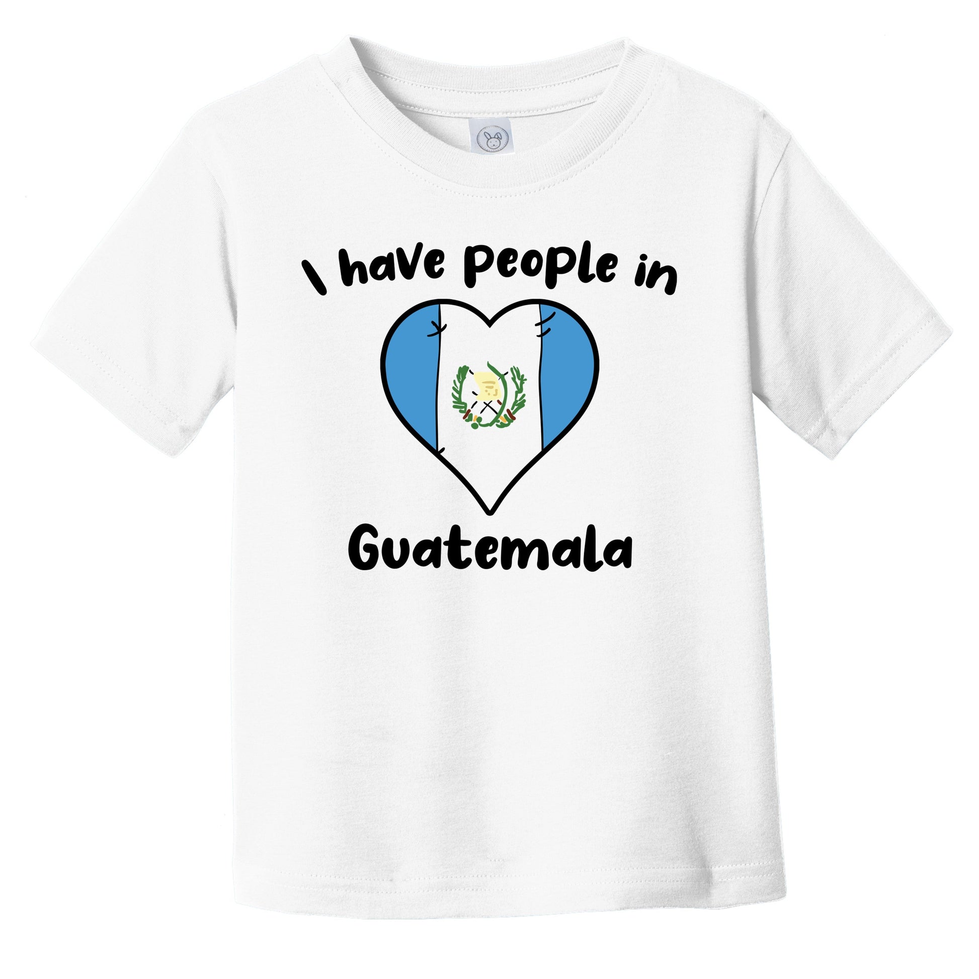 Guatemalan Flag Heart I Have People In Guatemala Infant Toddler T-Shirt