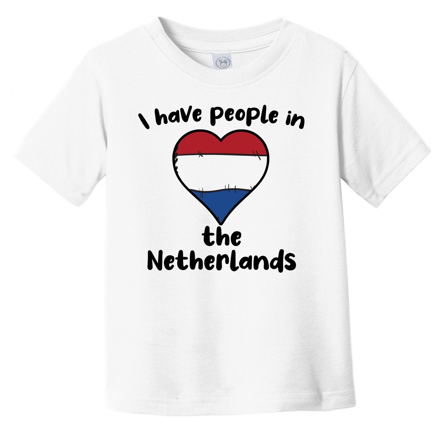 Dutch Flag Heart I Have People In the Netherlands Infant Toddler T-Shirt