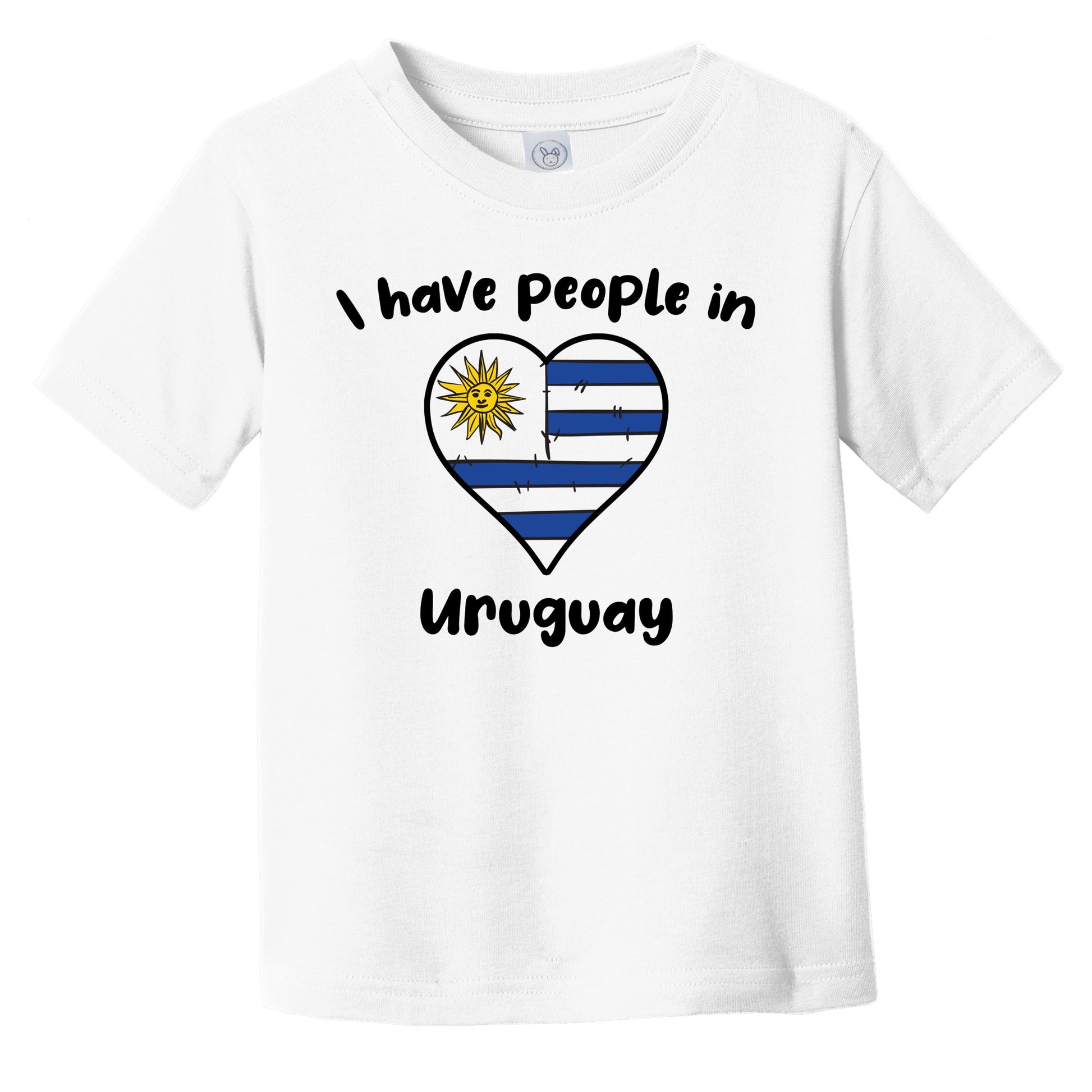Uruguayan Flag Heart I Have People In Uruguay Infant Toddler T-Shirt