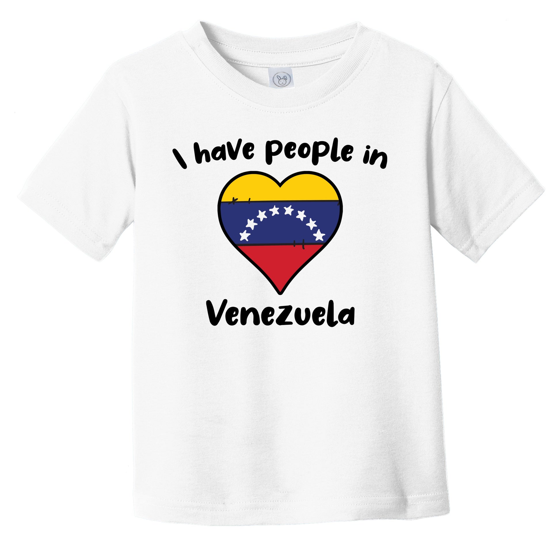 Venezuelan Flag Heart I Have People In Venezuela Infant Toddler T-Shirt