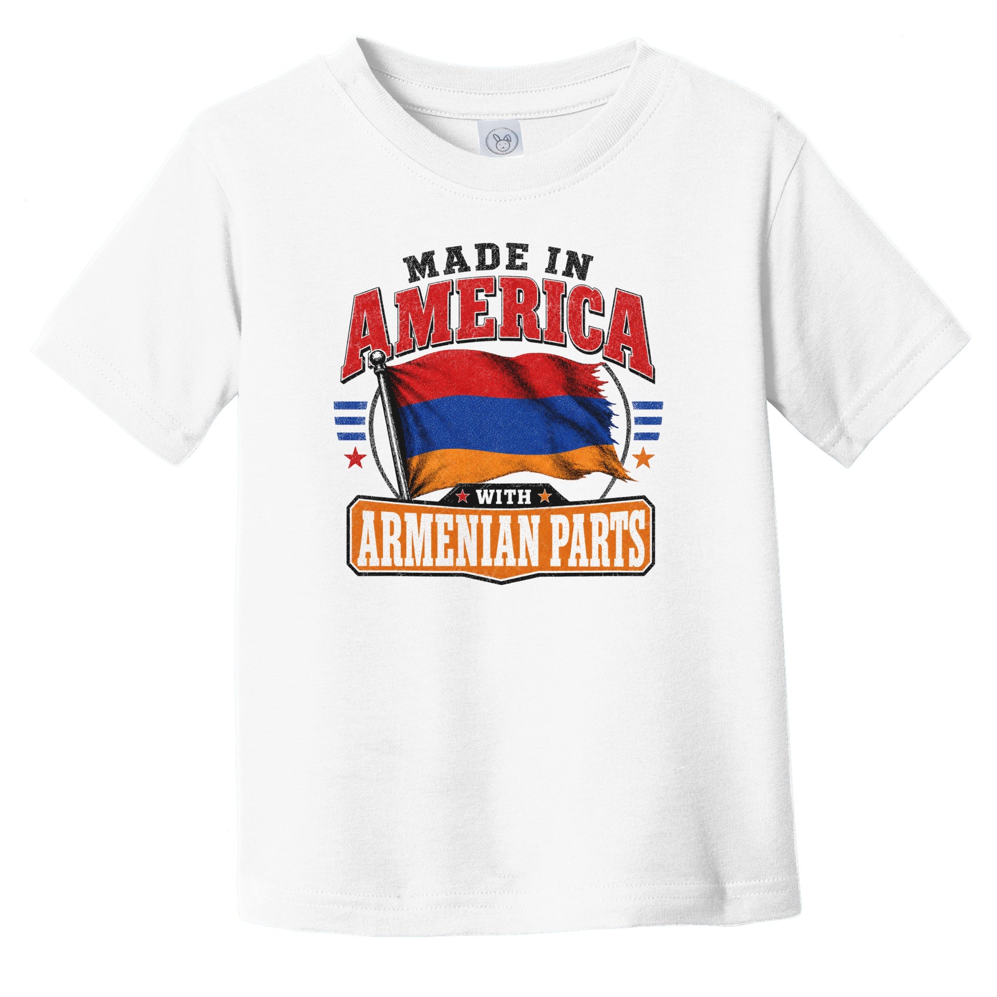 Made In America With Armenian Parts Armenia Flag Infant Toddler T-Shirt