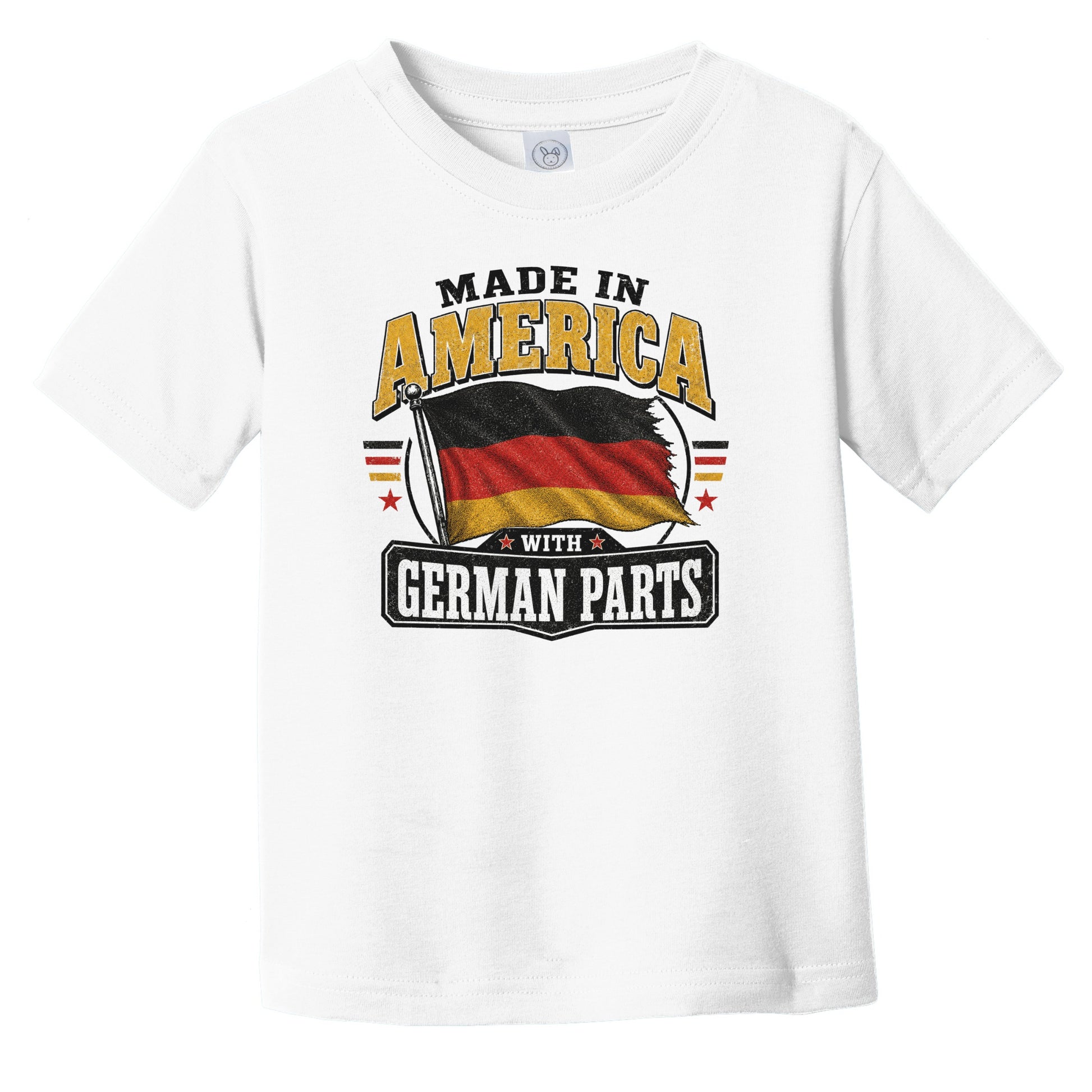 Made In America With German Parts Germany Flag Infant Toddler T-Shirt