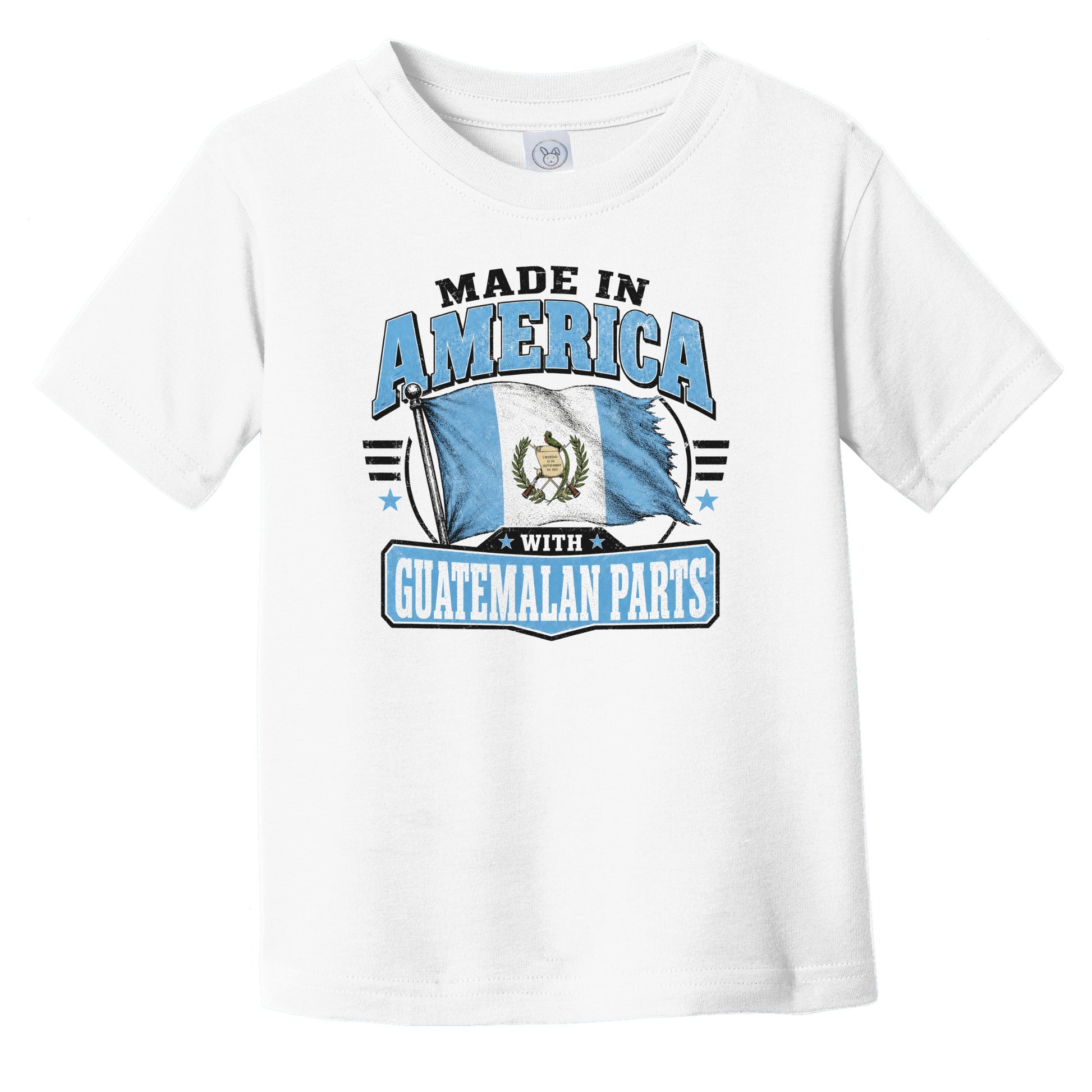 Made In America With Guatemala Parts Guatemalan Flag Infant Toddler T-Shirt